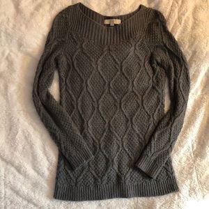 Ann Taylor LOFT Grey Knit Sweater